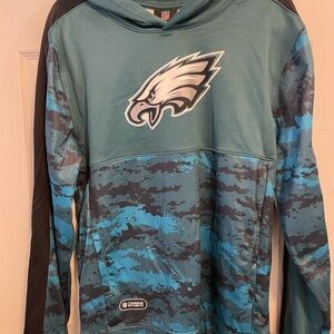 Philadelphia Eagles Teal and Black Hoodie NWT YOUTH XL
